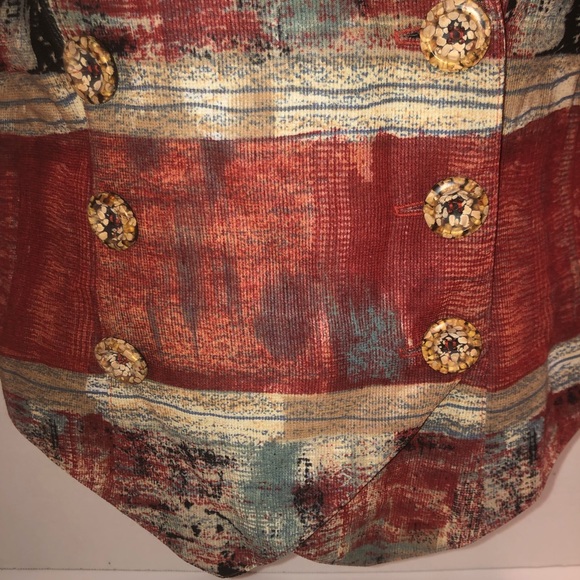 Vintage Platinum vest double breasted w/6 buttons - Picture 3 of 10